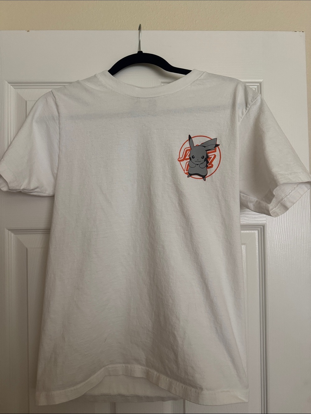 Santa Cruz x Pokemon White Graphic Pocket-Print Boy's T-Shirt